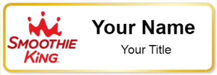 Custom name badges for Smoothie King