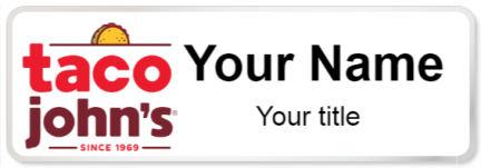 Custom name badges for Taco Johns