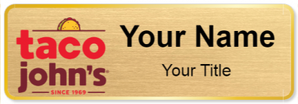 Custom name badges for Taco Johns