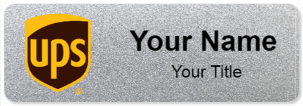 Custom name badges for UPS