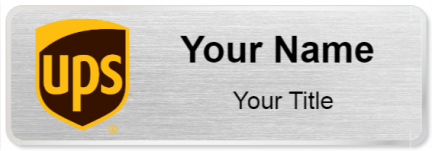 Custom name badges for UPS