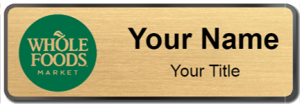 Custom name badges for Whole Foods