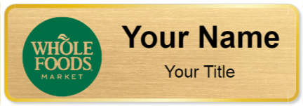 Custom name badges for Whole Foods