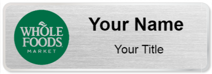 Custom name badges for Whole Foods