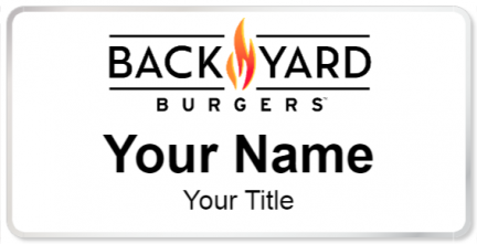 Custom name badges for Backyard Burgers