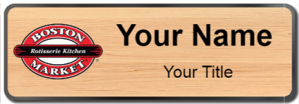Custom name badges for Boston Market
