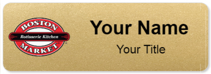 Custom name badges for Boston Market
