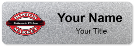 Custom name badges for Boston Market