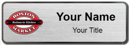 Custom name badges for Boston Market