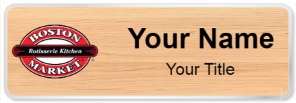 Custom name badges for Boston Market