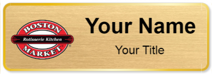 Custom name badges for Boston Market