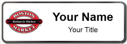 Custom name badges for Boston Market