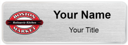 Custom name badges for Boston Market