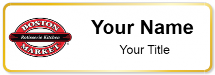 Custom name badges for Boston Market