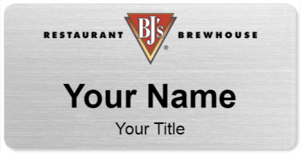 Custom name badges for BJs Brewhouse