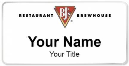 Custom name badges for BJs Brewhouse