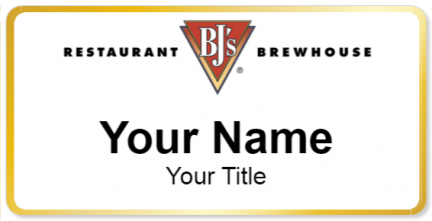 Custom name badges for BJs Brewhouse