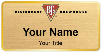 Custom name badges for BJs Brewhouse