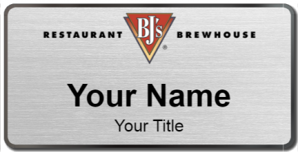 Custom name badges for BJs Brewhouse