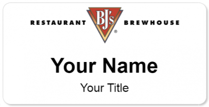 Custom name badges for BJs Brewhouse