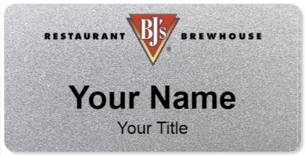 Custom name badges for BJs Brewhouse