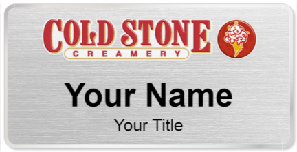 Custom name badges for Cold Stone