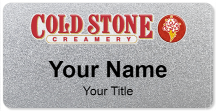 Custom name badges for Cold Stone