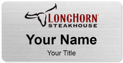 Custom name badges for Longhorn Steakhouse