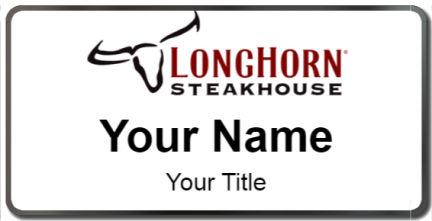 Custom name badges for Longhorn Steakhouse