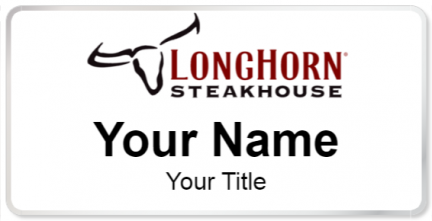 Custom name badges for Longhorn Steakhouse