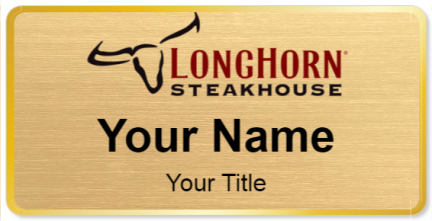 Custom name badges for Longhorn Steakhouse