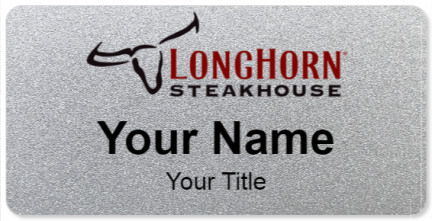 Custom name badges for Longhorn Steakhouse