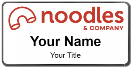 Custom name badges for Noodles