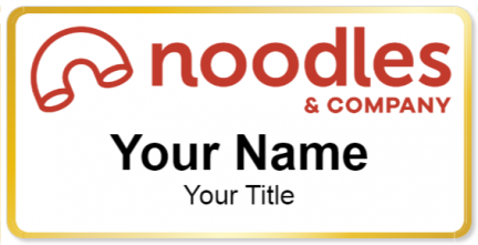 Custom name badges for Noodles