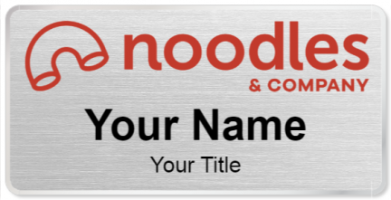 Custom name badges for Noodles