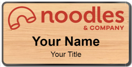 Custom name badges for Noodles