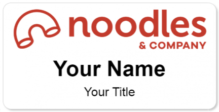 Custom name badges for Noodles