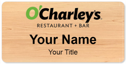 Custom name badges for O Charleys