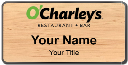 Custom name badges for O Charleys
