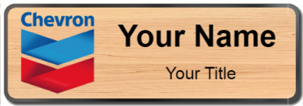 Custom name badges for Chevron