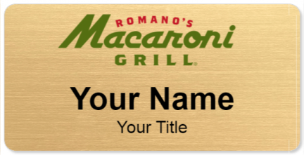 Custom name badges for Romanos Macaroni Grill