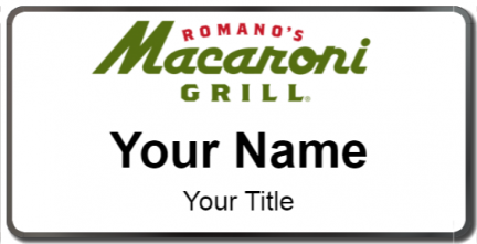 Custom name badges for Romanos Macaroni Grill