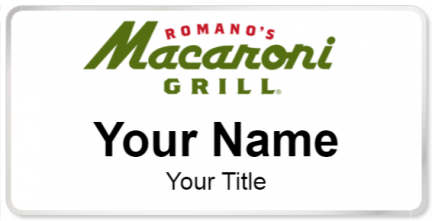 Custom name badges for Romanos Macaroni Grill