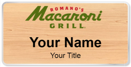 Custom name badges for Romanos Macaroni Grill