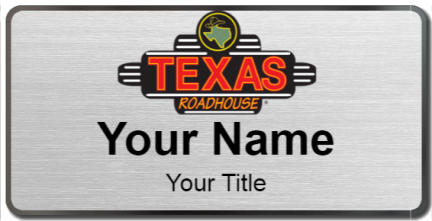 Custom name badges for Texas Roadhouse