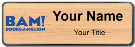 Custom name badges for Books a Million