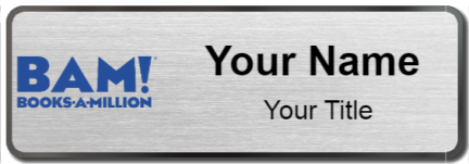 Custom name badges for Books a Million