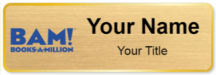 Custom name badges for Books a Million