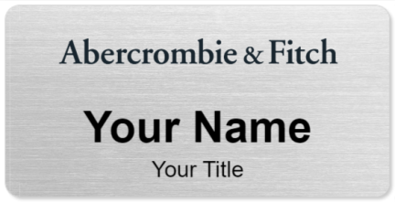 Custom name badges for Abercrombie and Fitch