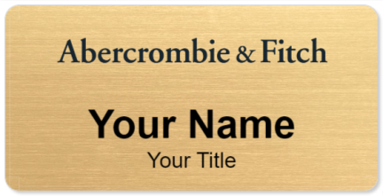 Custom name badges for Abercrombie and Fitch